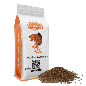 🐠 ۶۷۴- غذای اکسترود کپور مهدانه (G۳) (ماهی ۴٠٠ الی ۶٠٠ گرم) (اقتصادی)